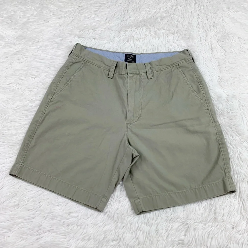 J Crew flat‎ front Reade chino shorts